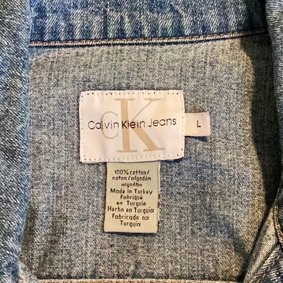 Calvin Klein Denim Jean Jacket T37* 42725 - Picture 3 of 5